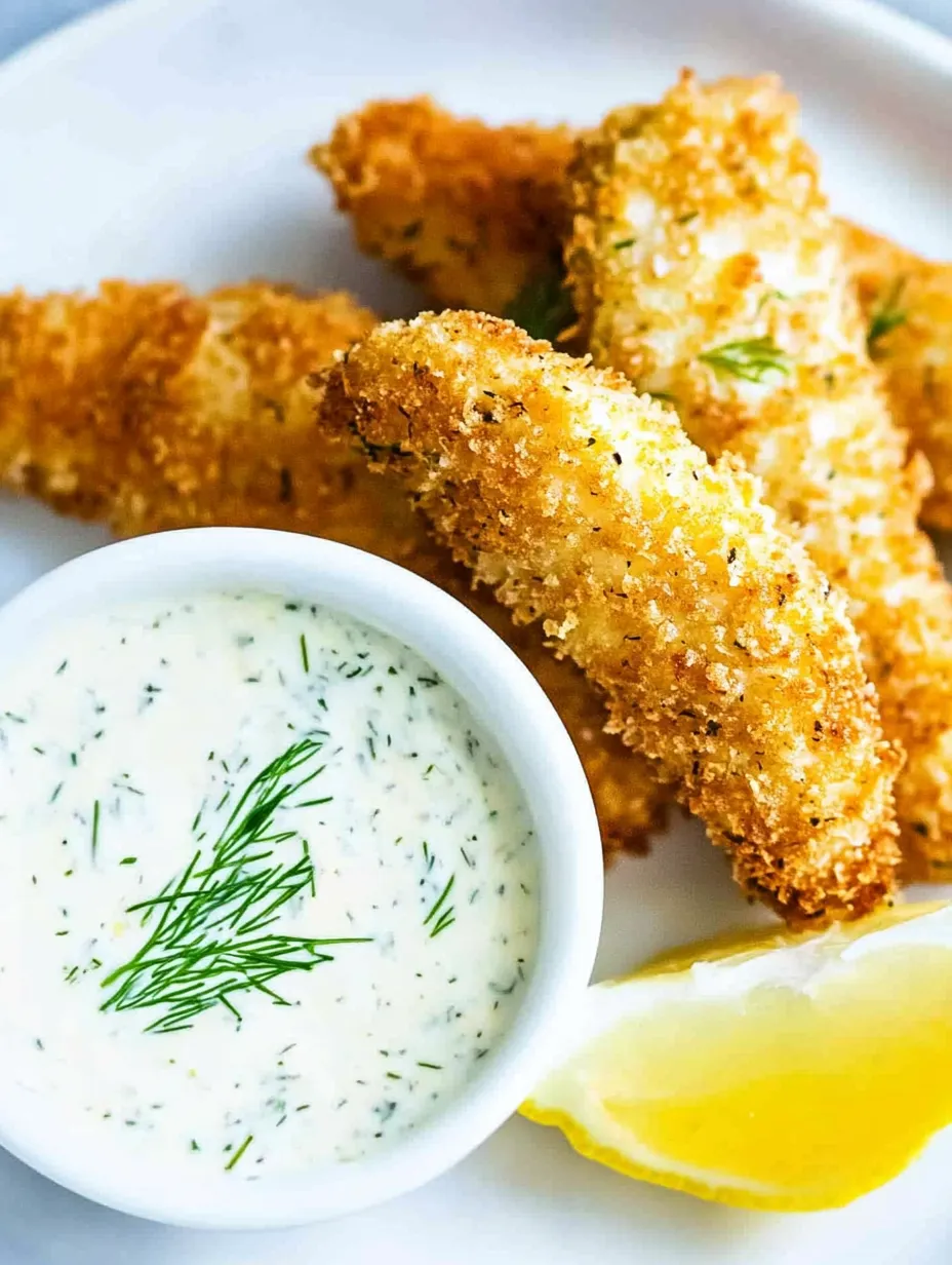 Eine Schüssel Remouladensauce mit einem Zitronenschnitz Rezept.
