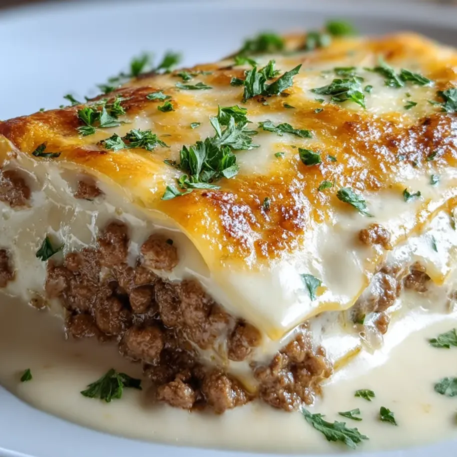Ein Teller Essen mit einem weißen Teller und einer weißen Soße.