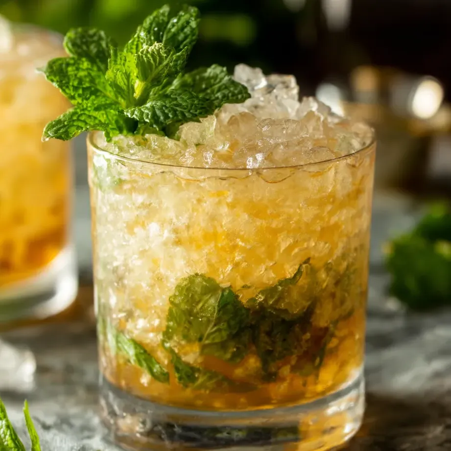 Ein Glas Klassischer Minze Julep.