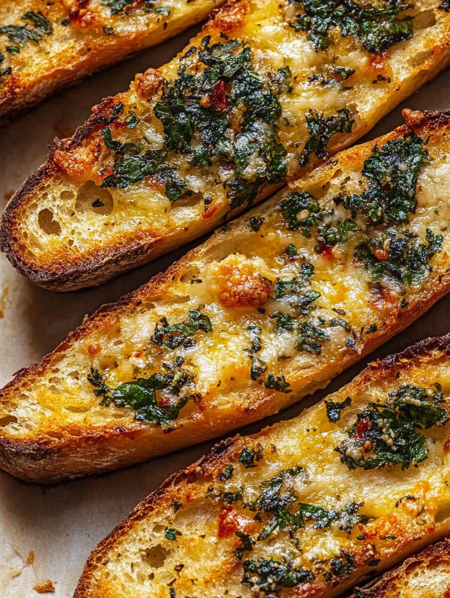 Brot mit grünem Belag.