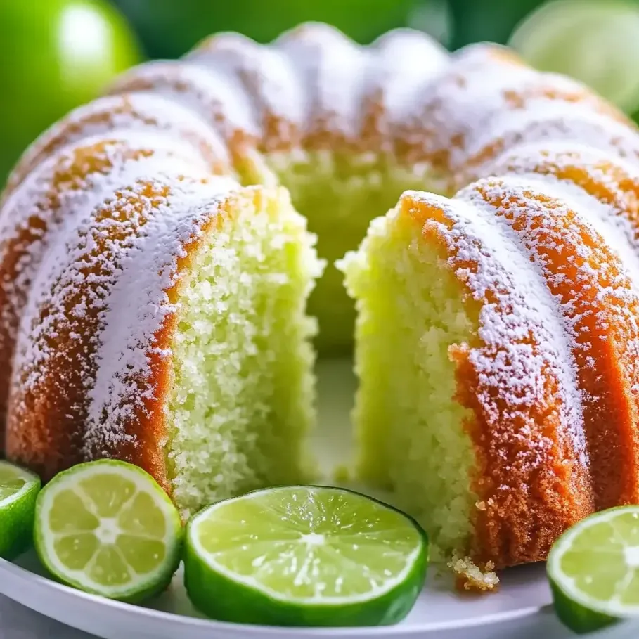 Stück Key Lime Kuchen.