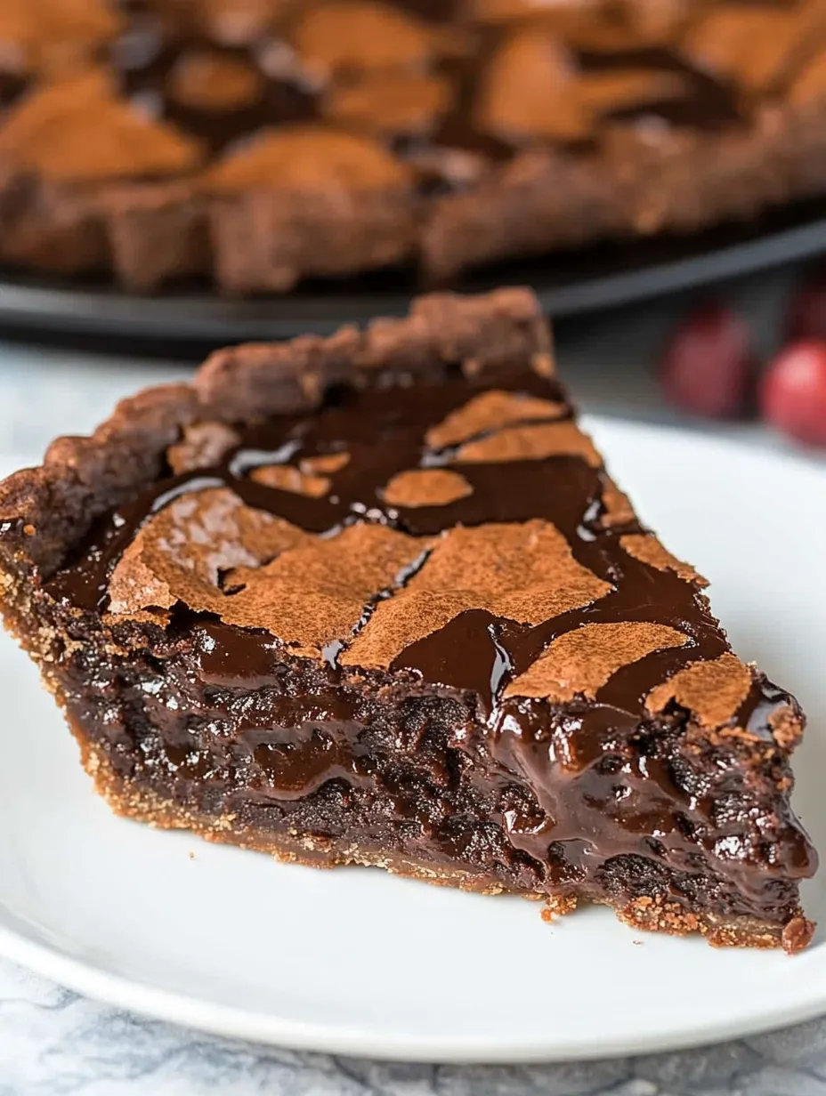 Ein Stück Brownie-Kuchen.