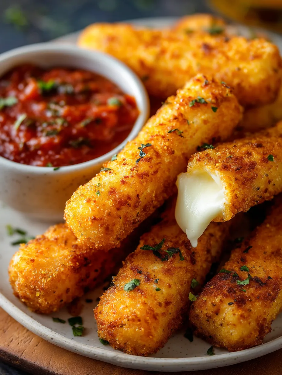 Ein Teller doppelt panierter, frittierter Käsewürfel.