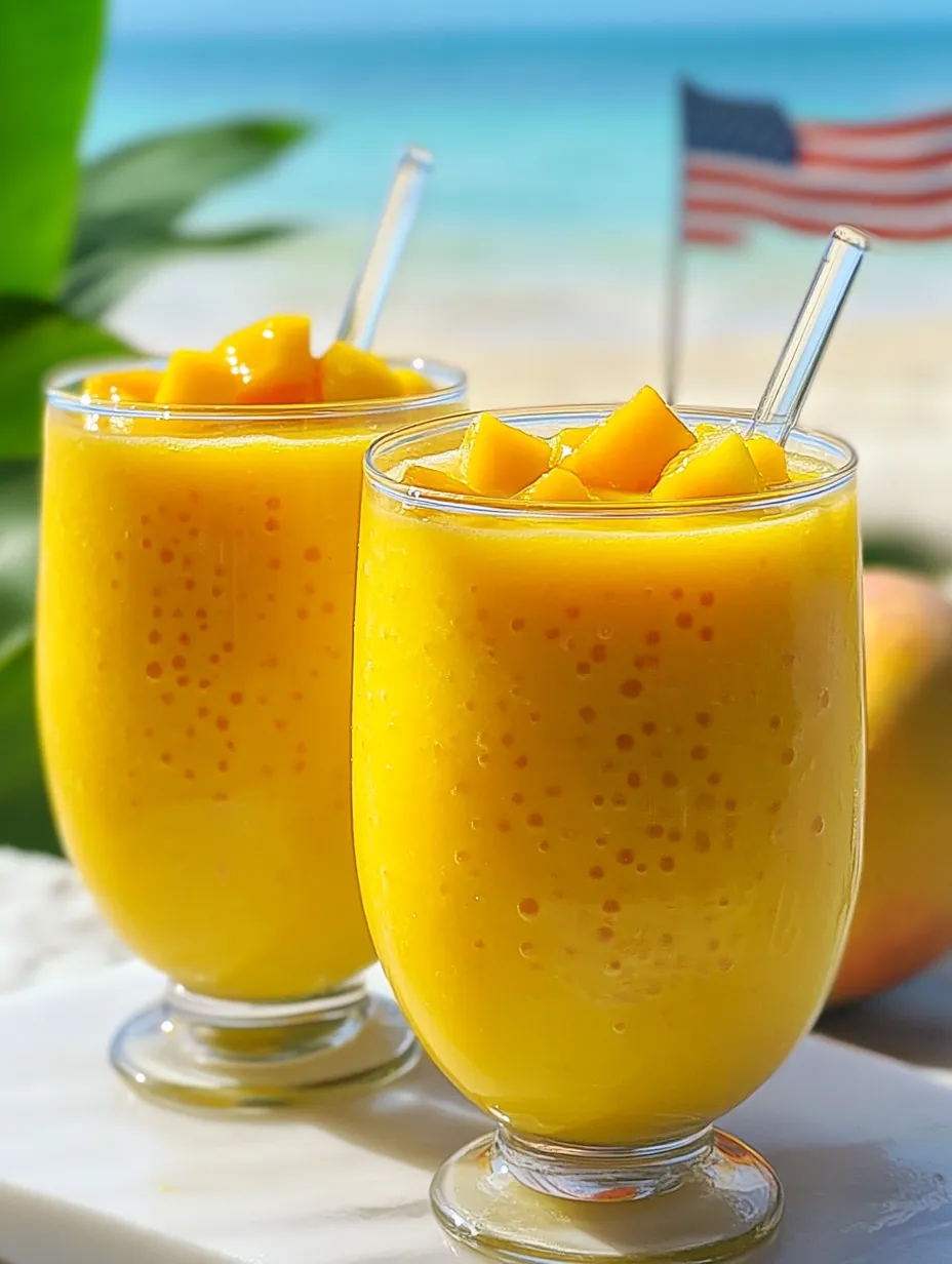Zwei Gläser Mango Sago Kokos Dessert.