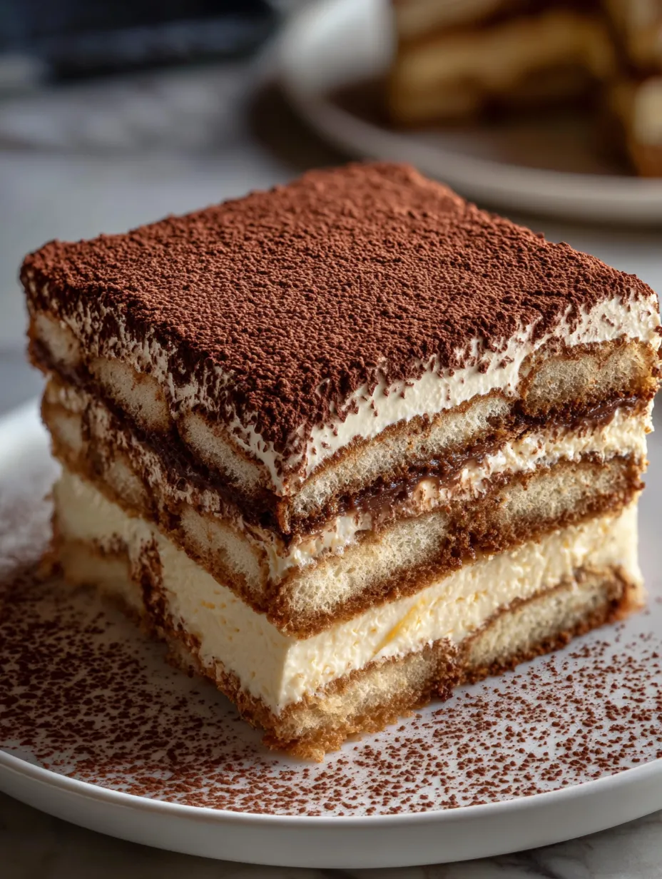 Ein Stück Kuchen mit Schokolade und weißem Frosting.
