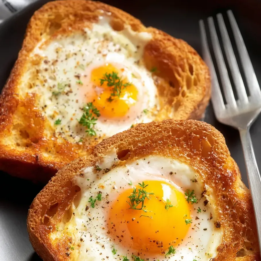 Zwei Eier auf Toast.