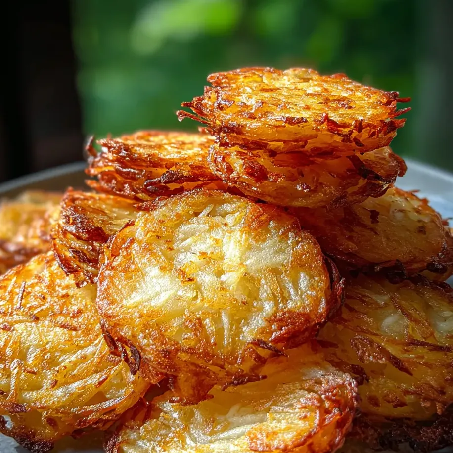 Ein Stapel gebratene Kartoffeln.