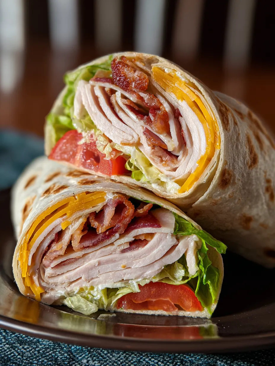 Ein Sandwich mit Bacon und Salat.