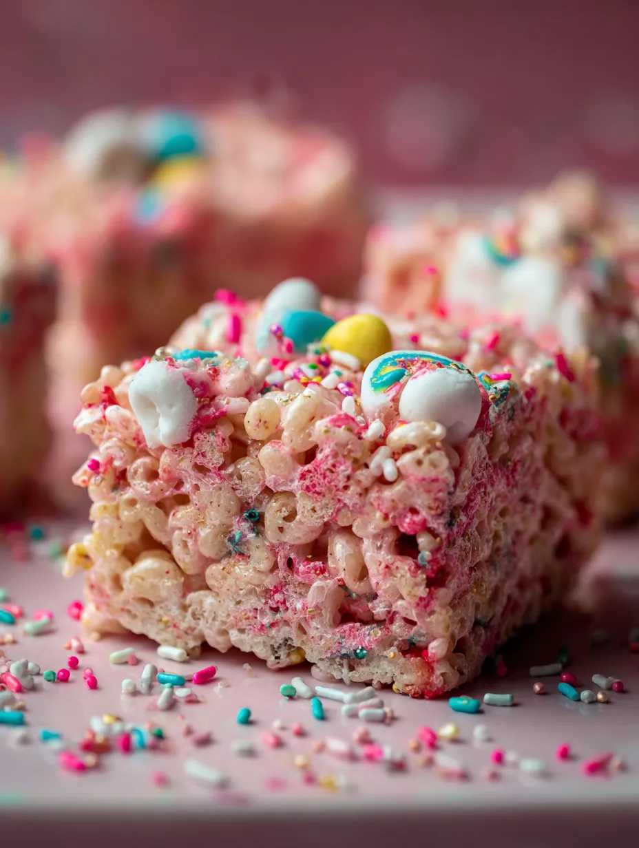 Snackriegel mit Marshmallows und Deko aus nächster Nähe.