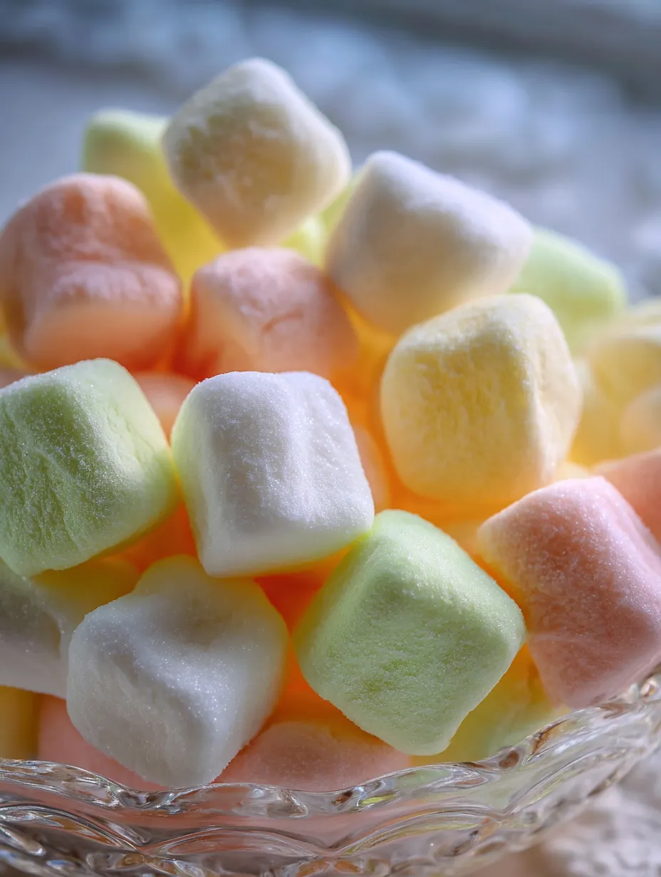 Eine Schale Marshmallows.