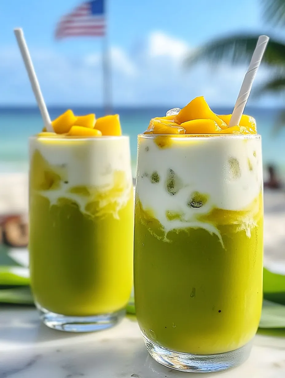 Zwei Gläser grüner Smoothie.