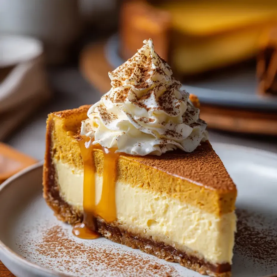 Ein Stück Käsekuchen mit Sahnehäubchen.