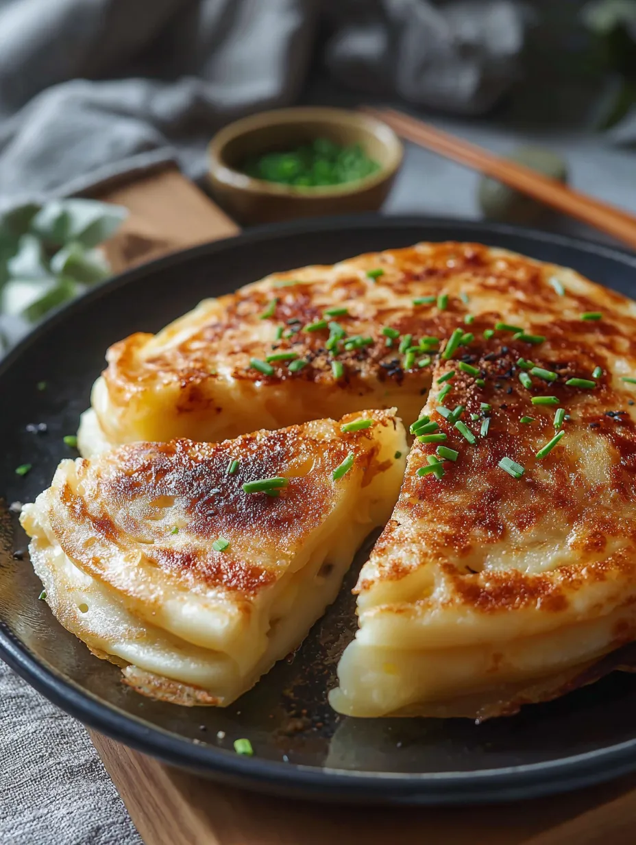 Pizza-Stück mit grünem Belag.