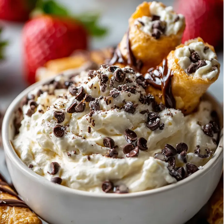 Eine Schale gefüllt mit Schokolade und Erdbeeren.