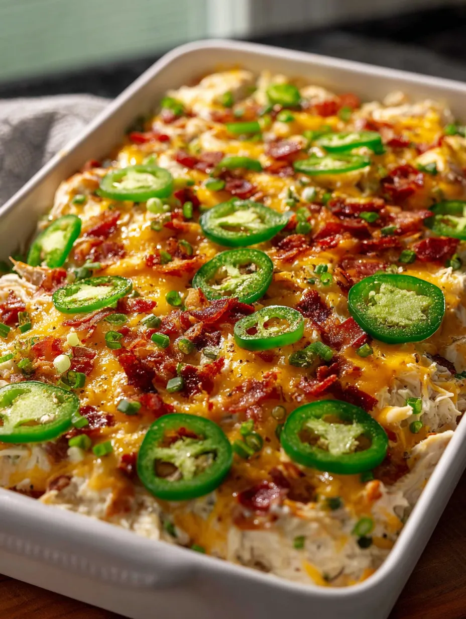 Eine Schale mit Bacon und Jalapeños.