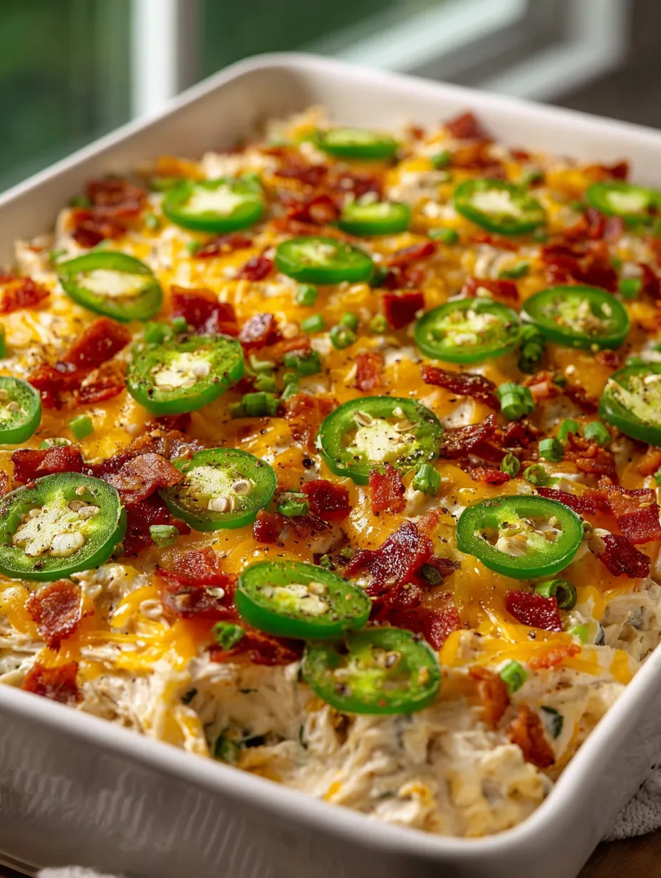 Eine Schale mit Bacon und Jalapeños.