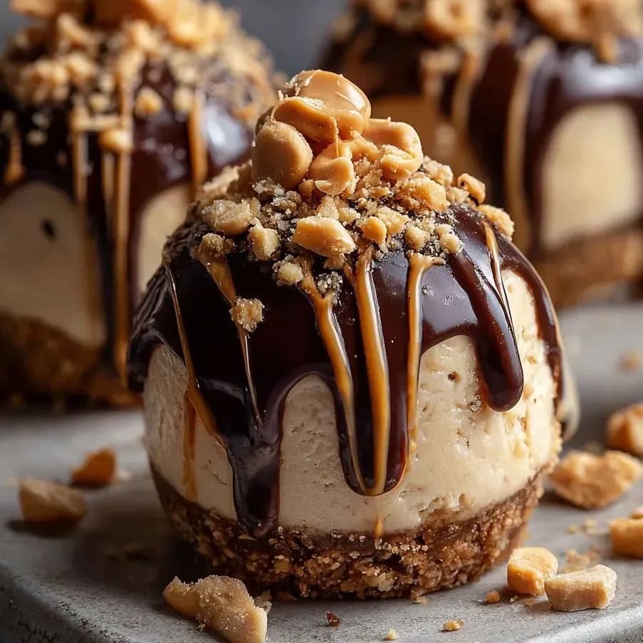 Ein schokoladiges Dessert mit Nüssen obendrauf.