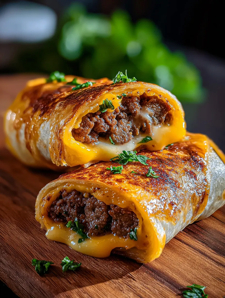Zwei Sandwiches liegen auf einem Holztisch.