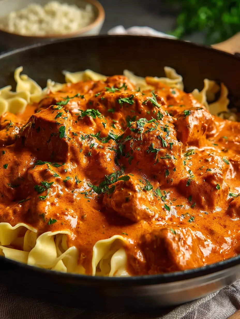 Eine Schüssel Pasta mit Fleischsoße.