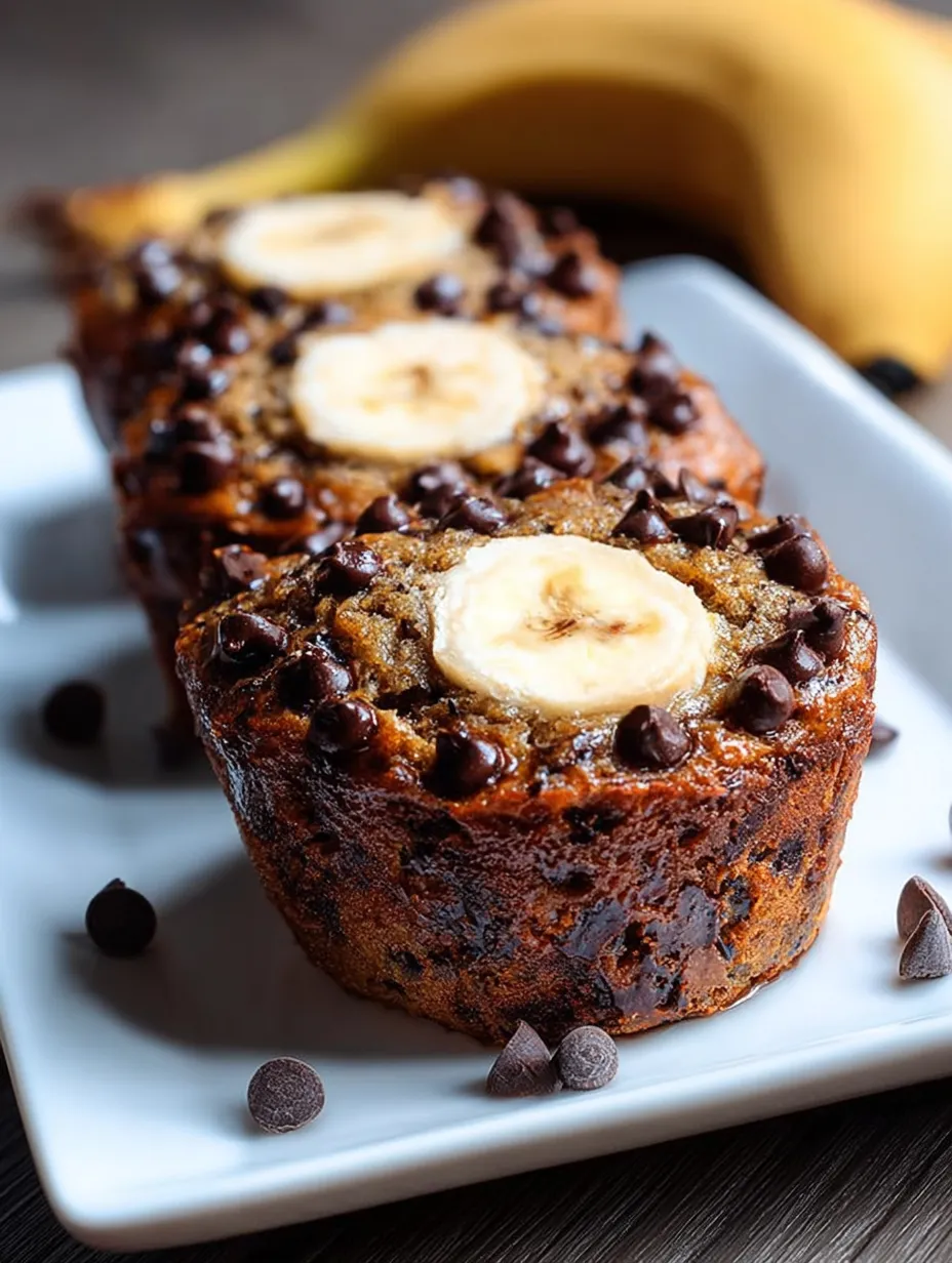 Ein Teller mit Schoko-Bananenbrot.