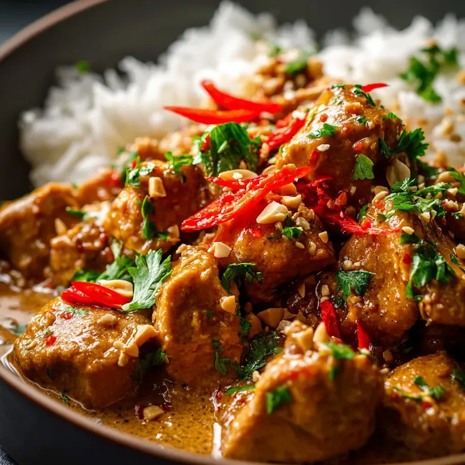 Eine Schale mit Reis und Hähnchen.