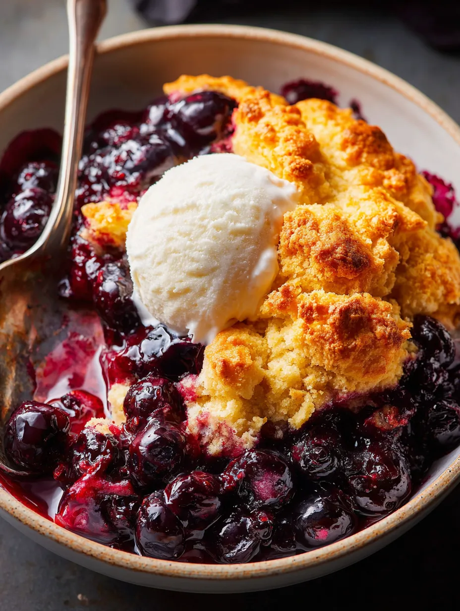 Schüssel mit Beeren und Eis.