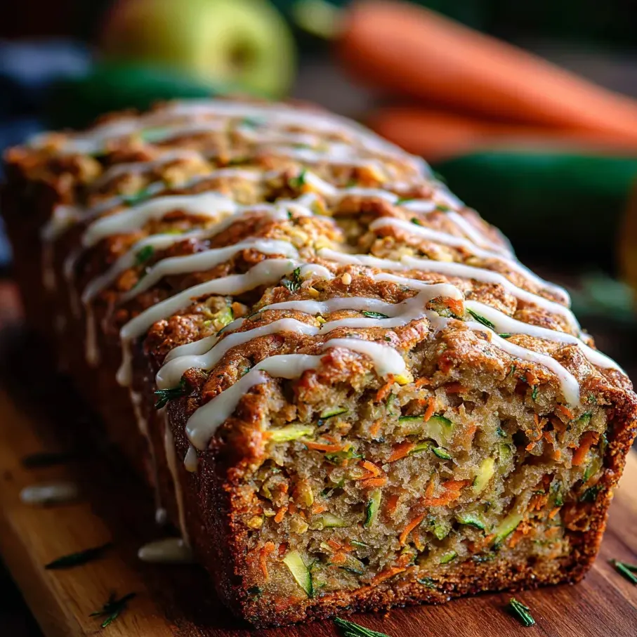 Ein leckerer Laib Brot mit Karotten drauf.