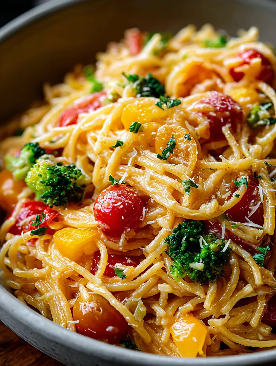 Schüssel gefüllt mit Pasta, Tomaten und Brokkoli.