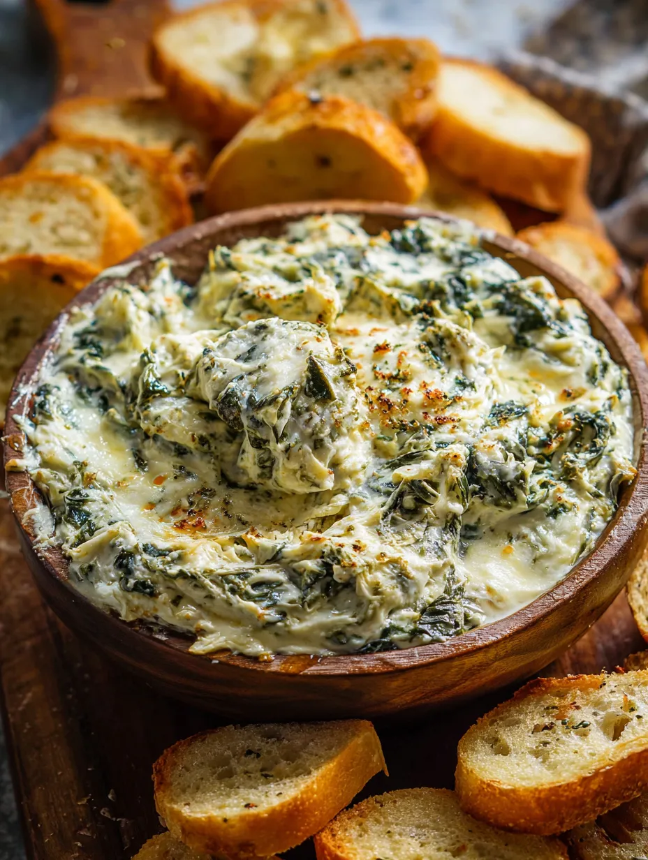 Schale mit Dip, dazu Brot und Gemüse.