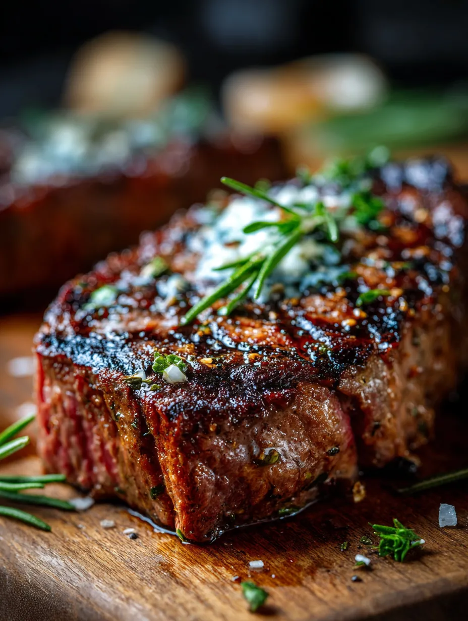 Ein Stück Fleisch mit einer weißen Sauce darauf.