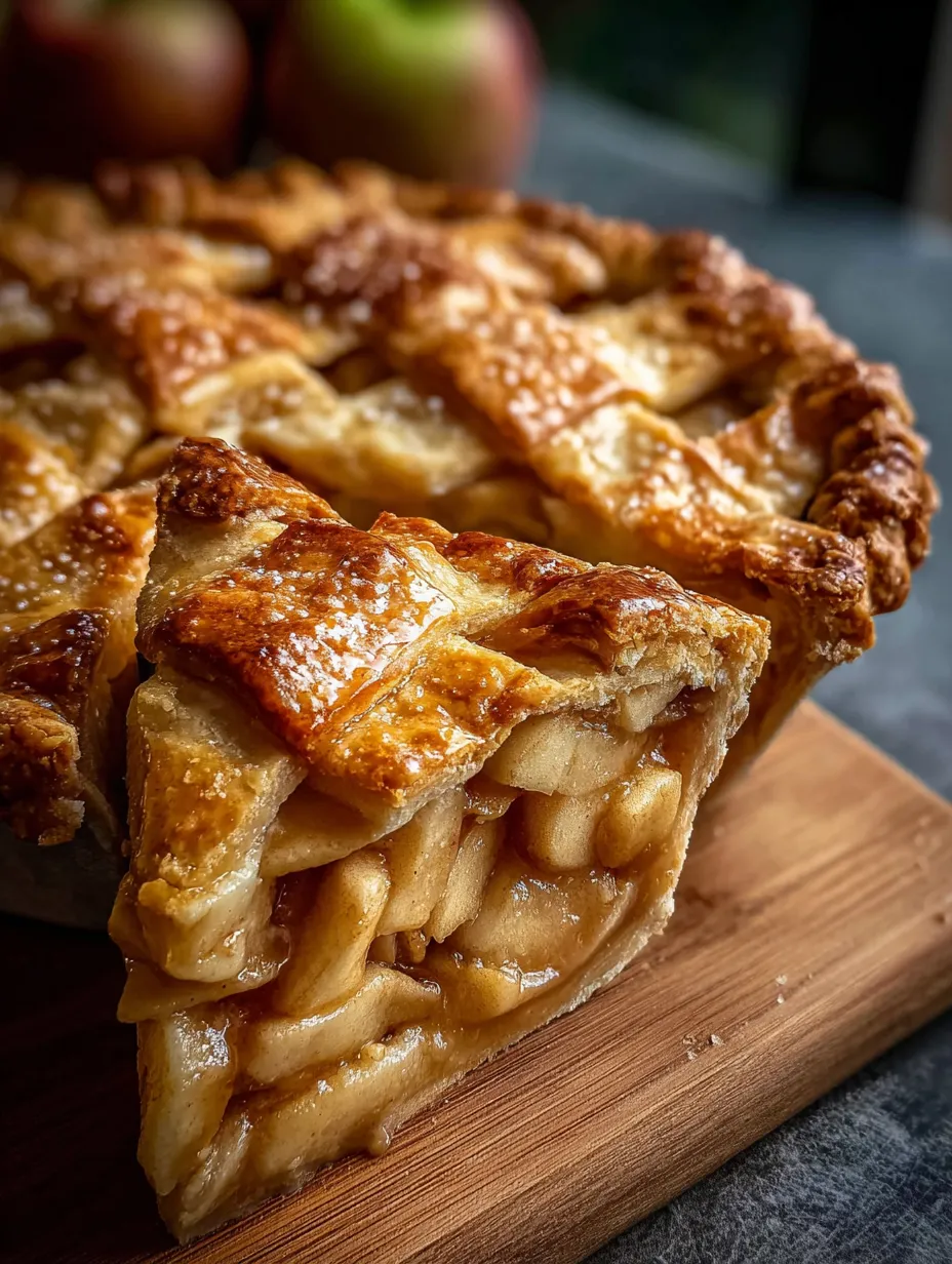 Ein Stück Kuchen auf einem Holztisch.