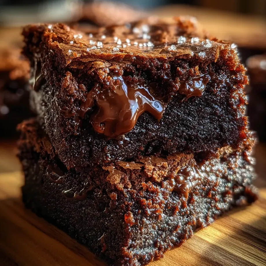 Nahaufnahme von saftigem Schokobrownie.