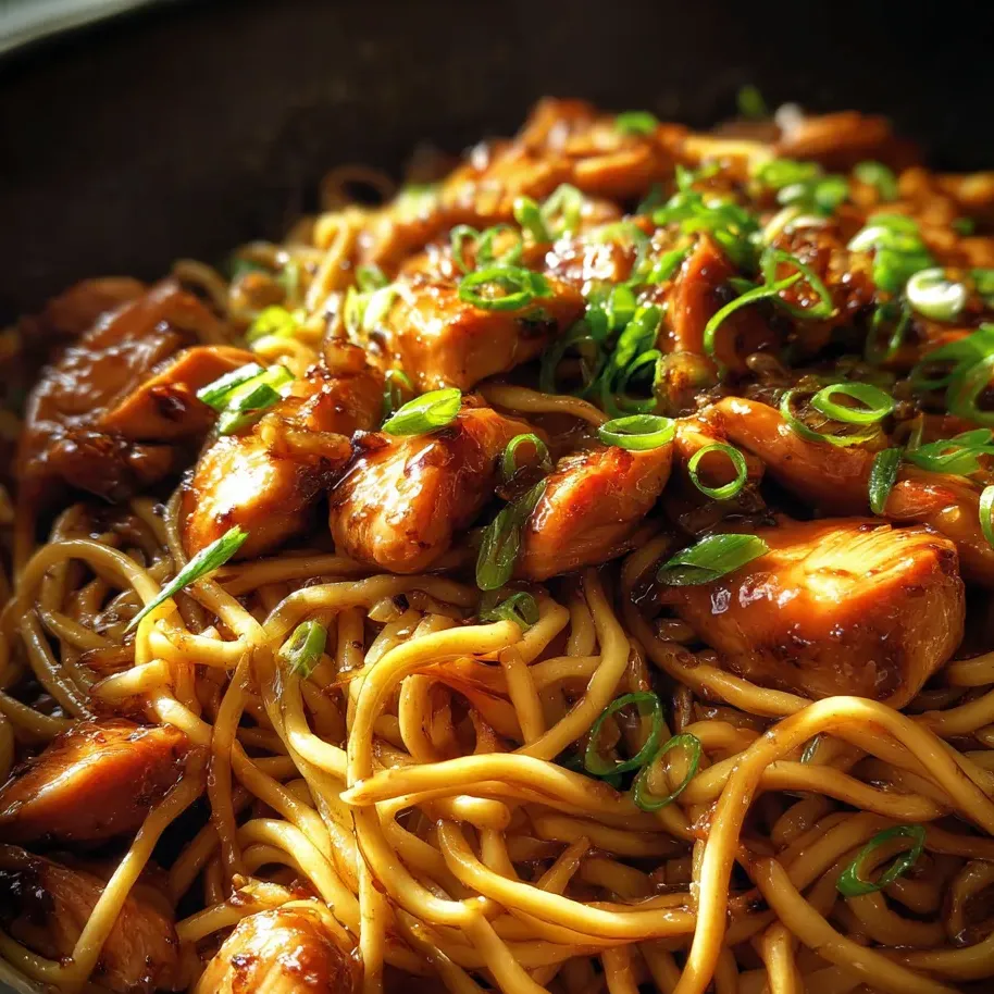 Eine Schüssel Nudeln mit Fleisch und Gemüse.