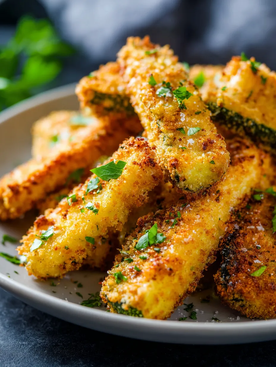 Ein weißer Teller mit grünen Zwiebeln und Zucchini-Streifen darauf.