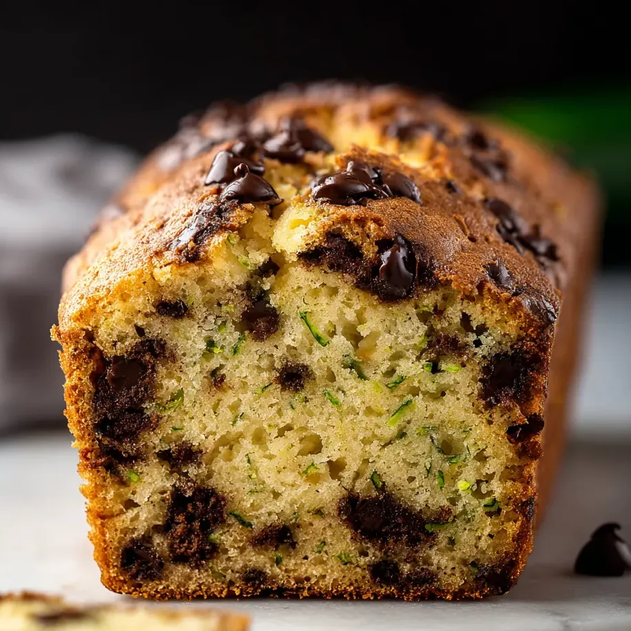 Ein Stück Chocolate-Bananen-Brot mit Schokoladensirup auf einer Unterlage.