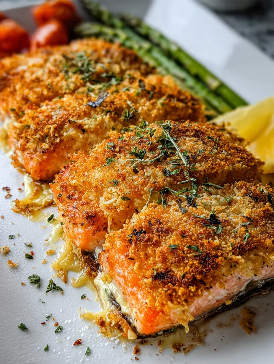 Eine Platte mit drei Portionen von frittierten Fischstücken, die mit Zwiebeln und Knoblauch garniert sind.