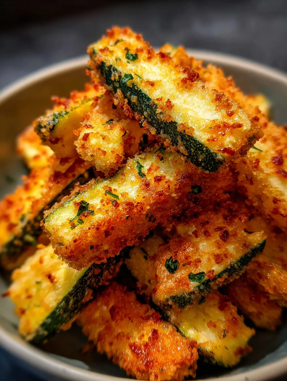 Eine Schüssel mit Zucchini-Streifen, die in der Mitte des Bildes liegen.