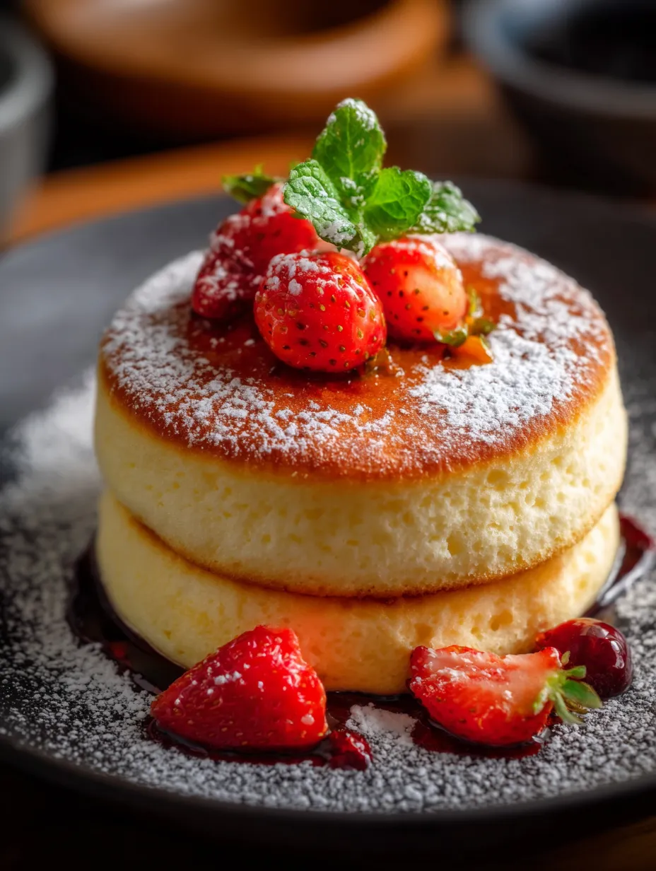 Eine Tasse mit einer Pudding-Topping, bestehend aus Strawberries und Zucker, auf einem Teller.