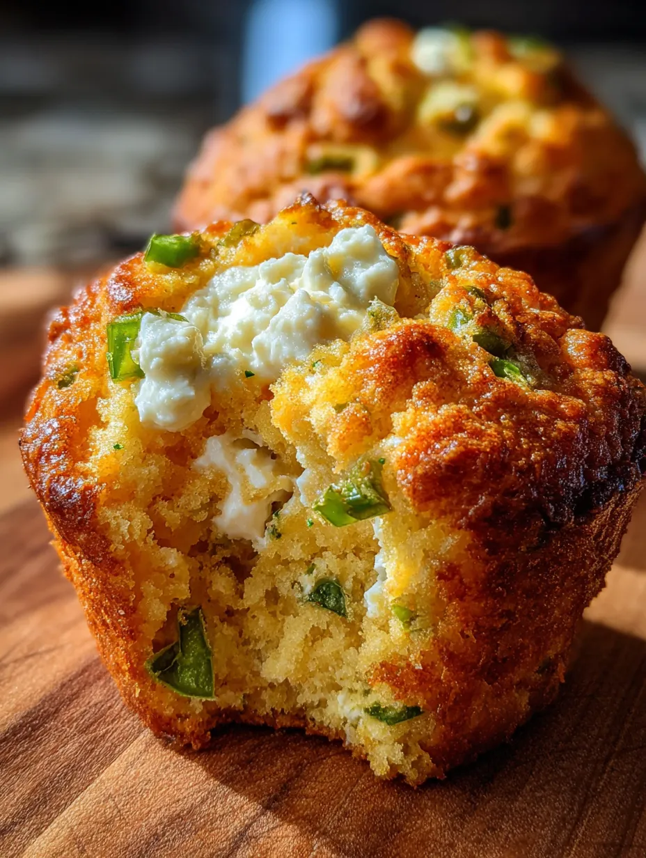 Ein muffin mit grünen Zwiebeln und Käse.