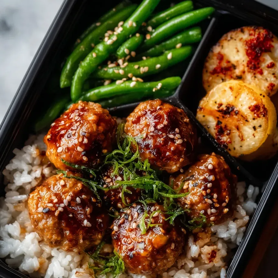 Ein schwarzes, mit Rice und Gemüse gefülltes Schälchen.