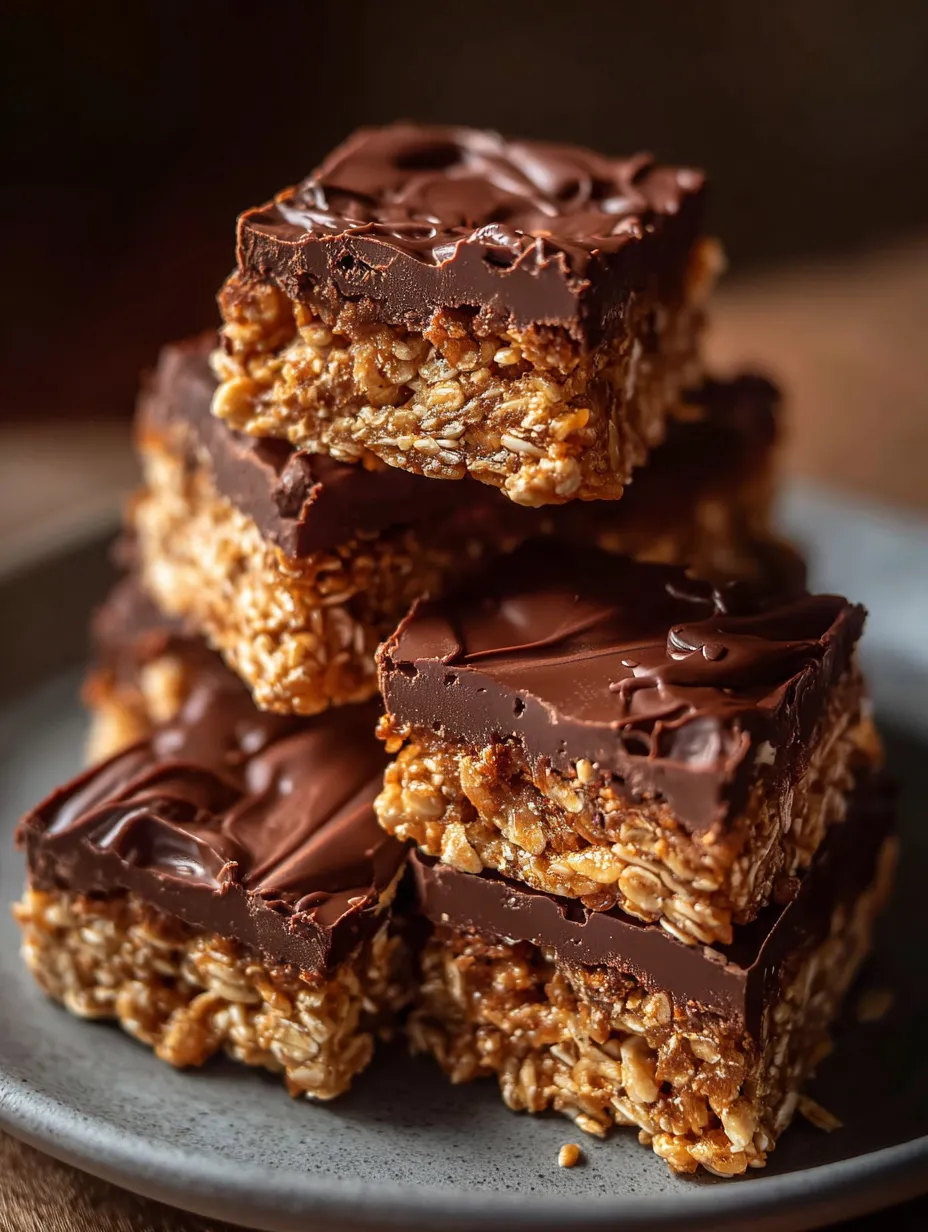 Eine Platte mit Schokoladen-Bars, die mit Nuss- und Hühnchen-Bars kombiniert sind.