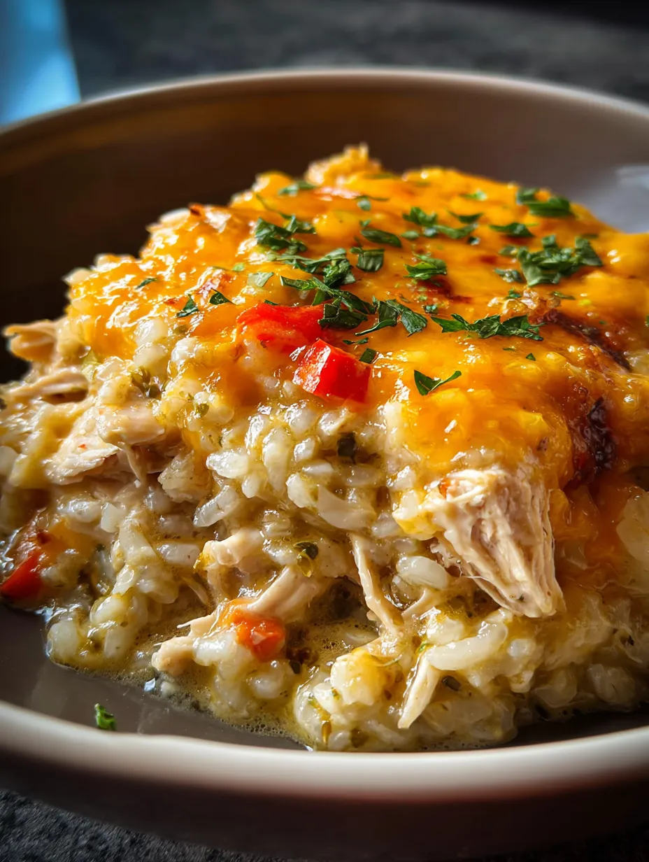 Ein Bild von einer Rice-Kräutchen-Mischung mit Käse und Zwiebeln.