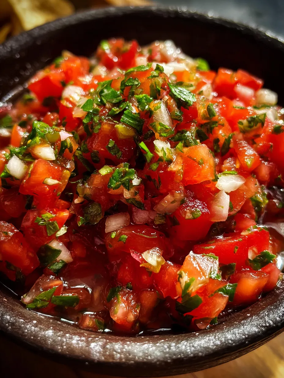Eine Schüssel mit Tomaten und Zwiebeln.