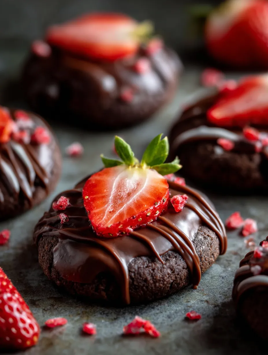 Eine Schokoladencake mit Strawberries und Schokolade auf einer Schokoladentafel.