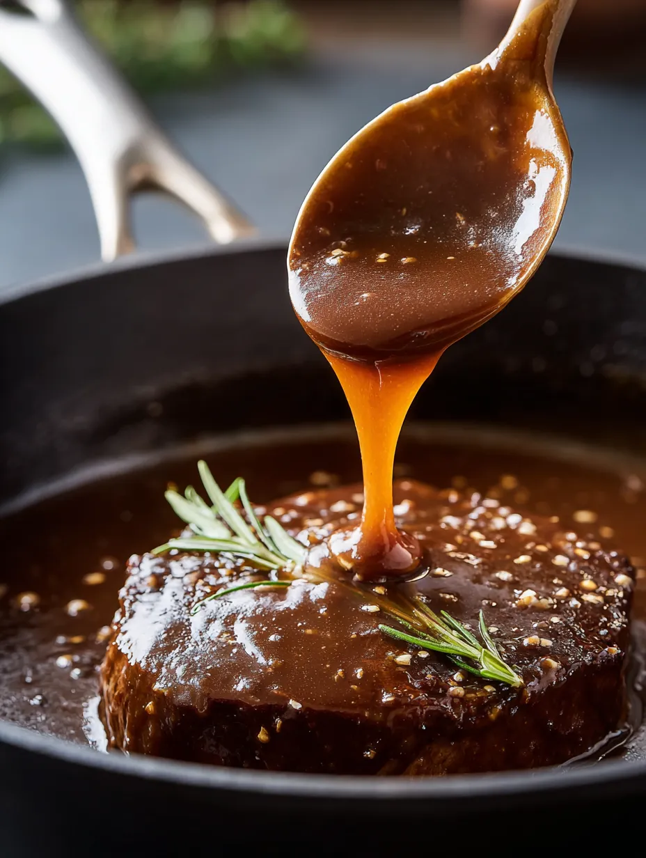 Eine Schüssel mit einer Portion Fleisch, die mit einer Zwiebel und einer Sauce garniert ist.