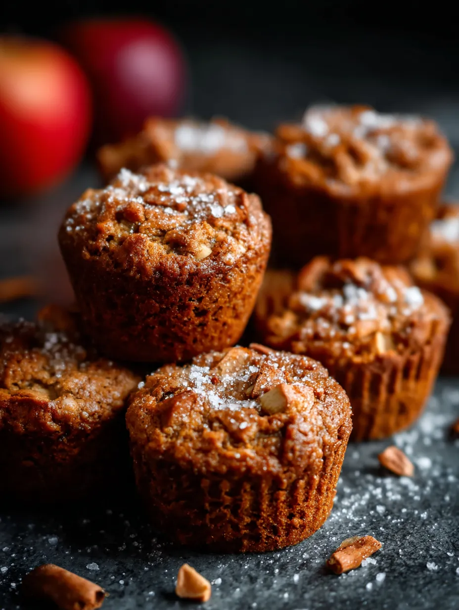 Eine Tasse mit sechs muffinartigen Gebäckchen, die mit Zucker und Mandeln bestreut sind.