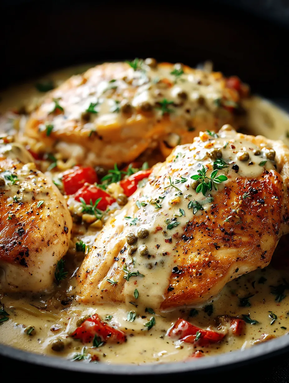 Eine Schüssel mit gegrillten Chicken-Brustchen, die mit Parsley und Piment bepinselt sind.