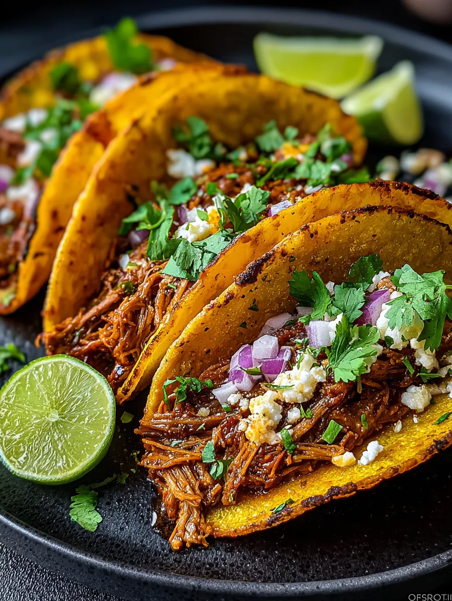 Ein Bild von zwei Tacos mit grünen Zutaten wie Zwiebeln und Onions.