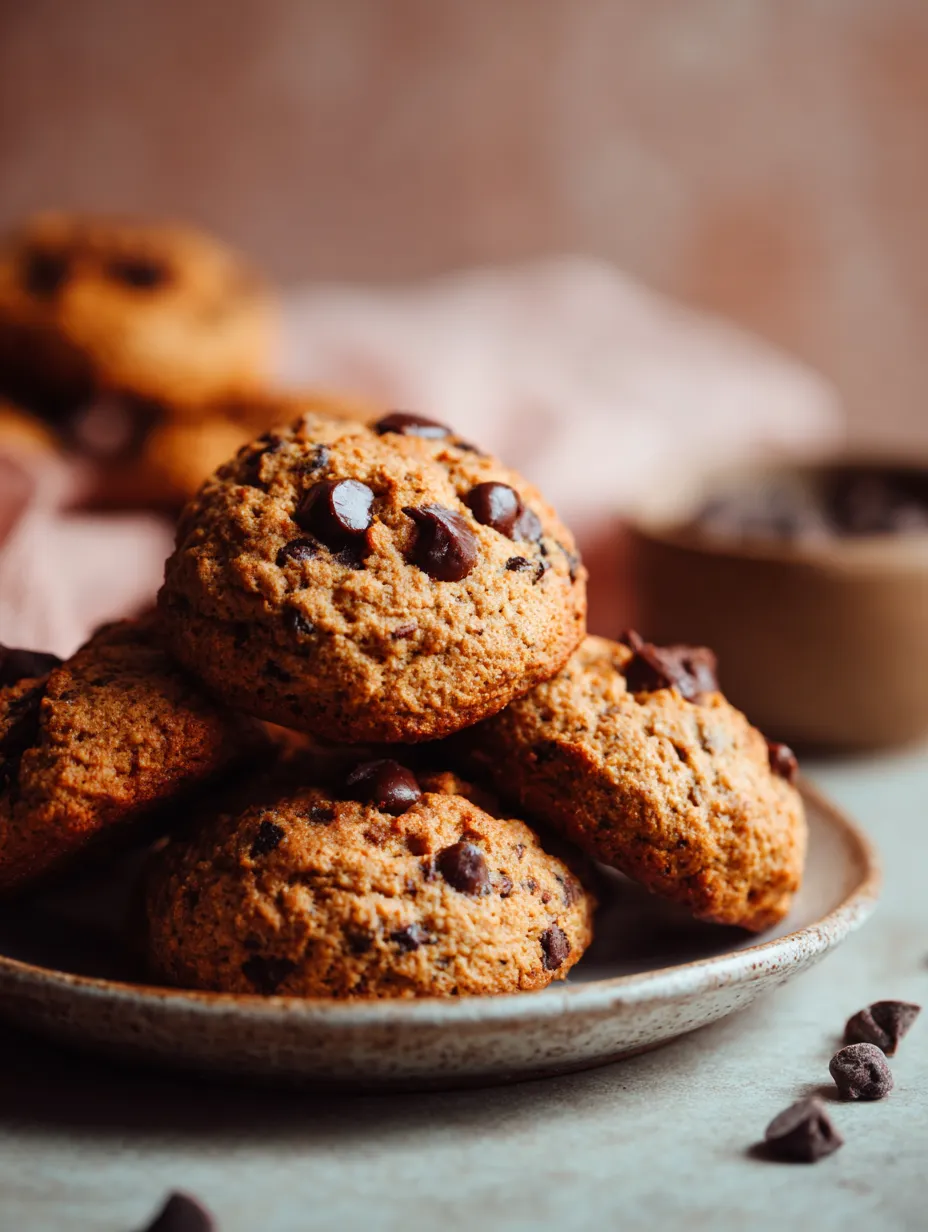 Eine Platte mit einer Schicht aus Chocolate Chips und Nüssen.