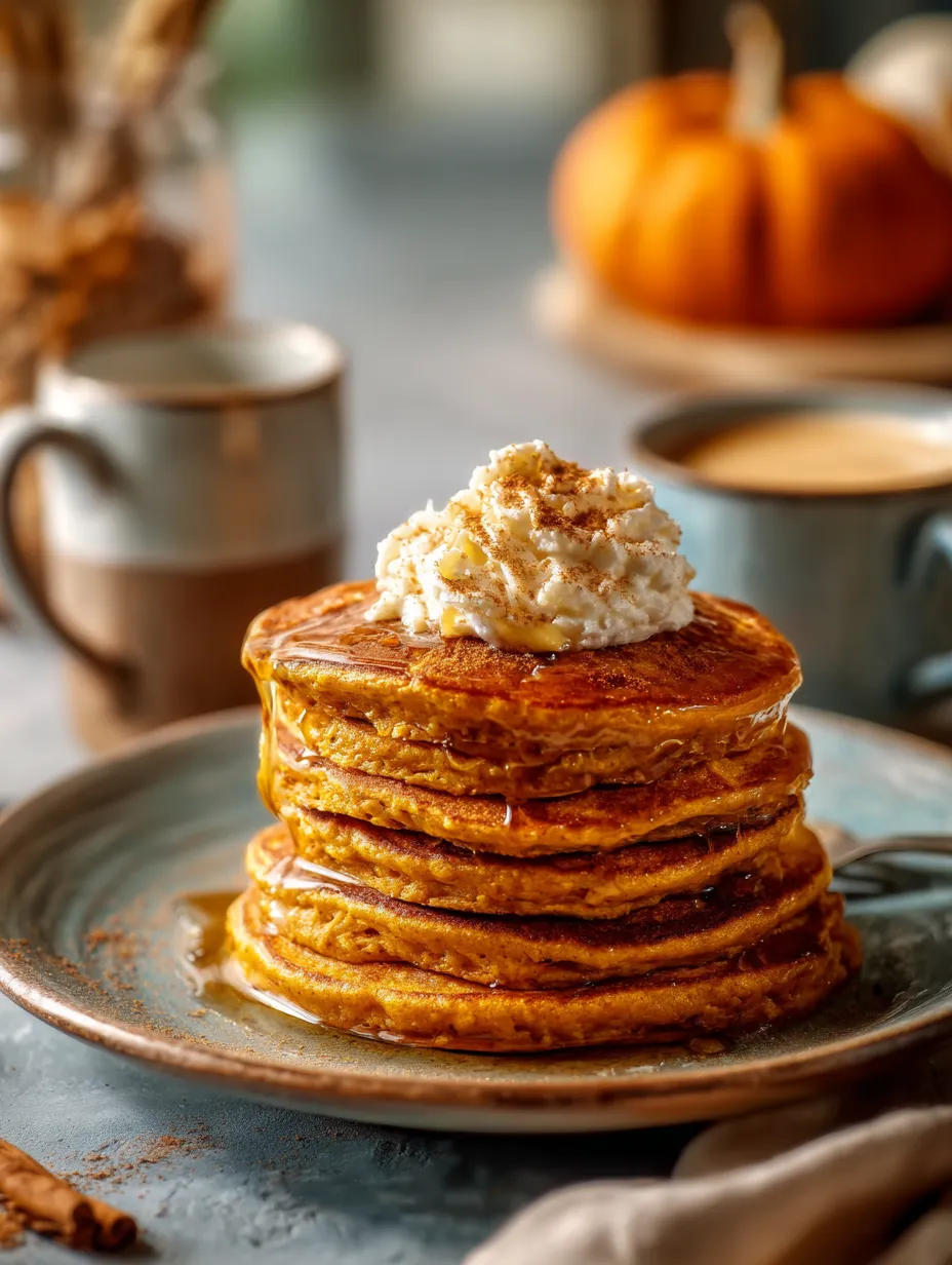 Ein Teller mit Pancakes, die mit Butter und Zucker garniert sind.